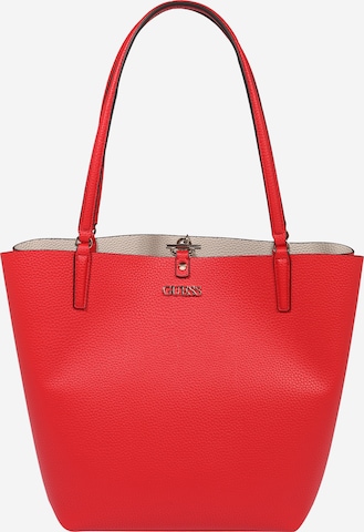 Shopper 'Alby' di GUESS in rosso: frontale