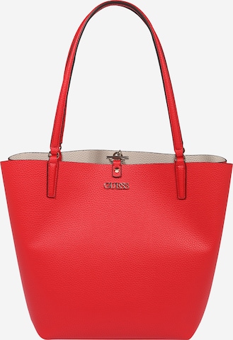 GUESS Nákupní taška 'Alby' – červená: přední strana