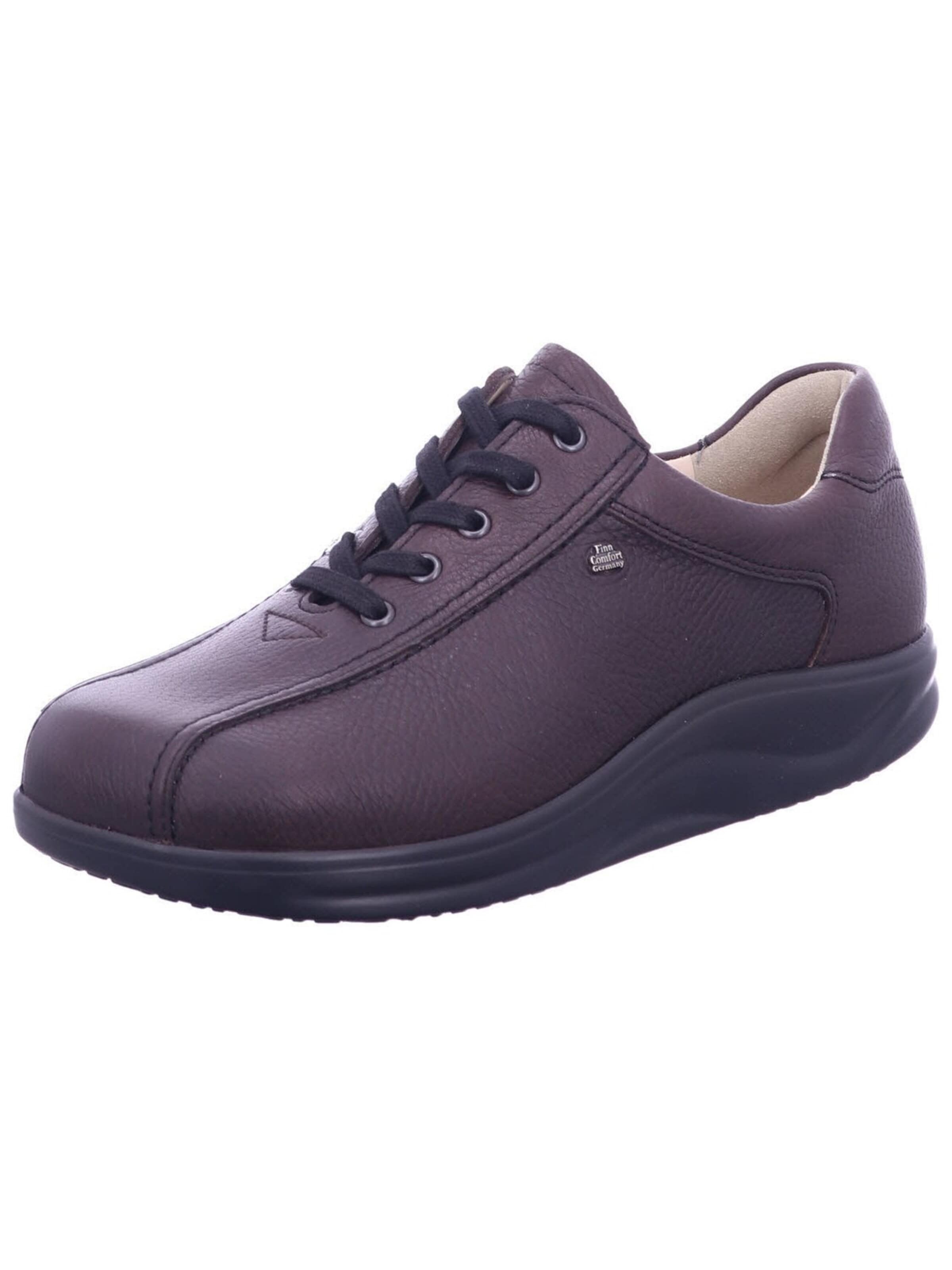 Chaussure à lacets 'Schnürschuh Herren 01160 131145 Glattleder in braun' Finn Comfort en marron : devant