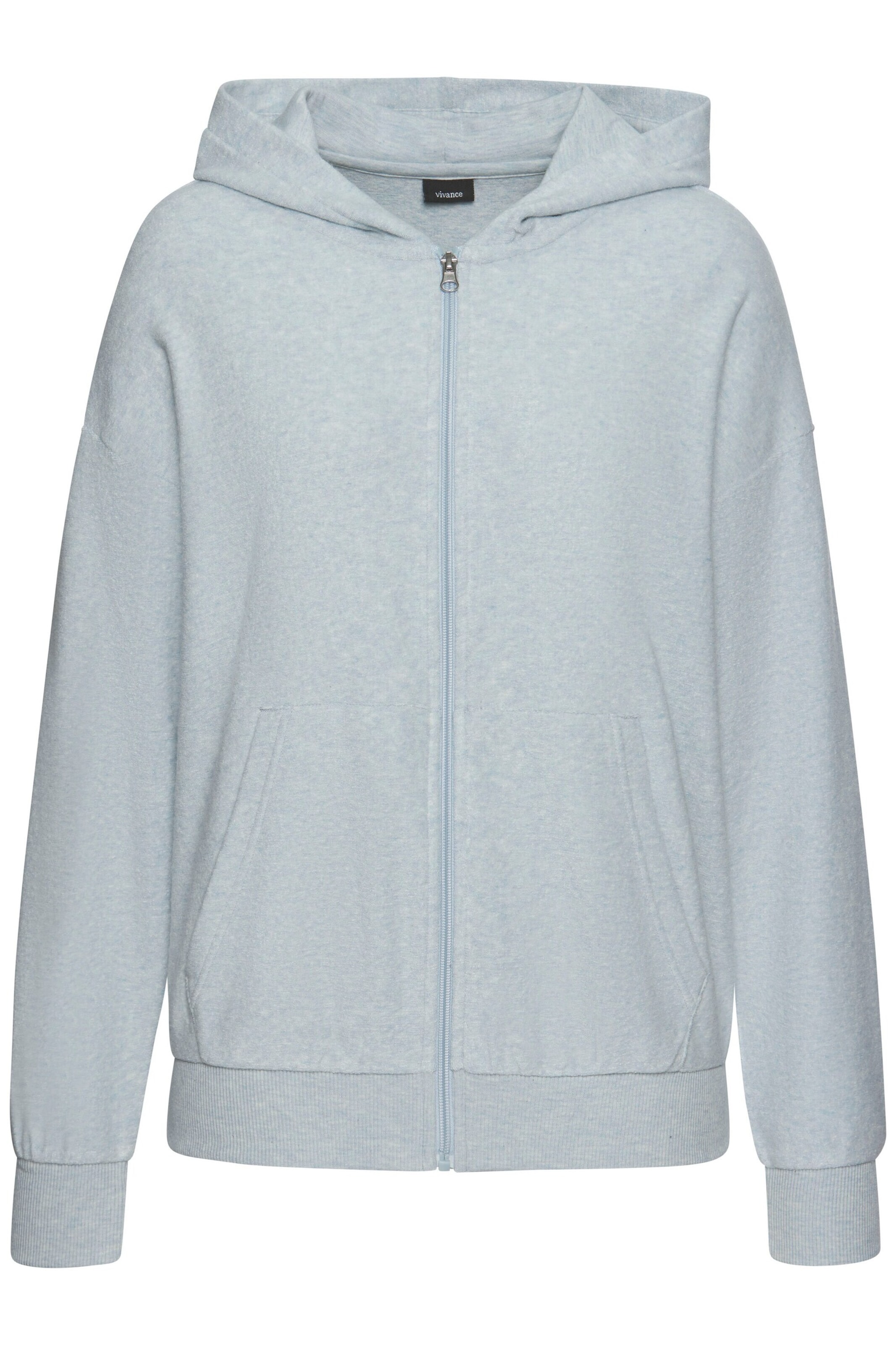VIVANCE Sweatjacke in Blau: Vorderseite