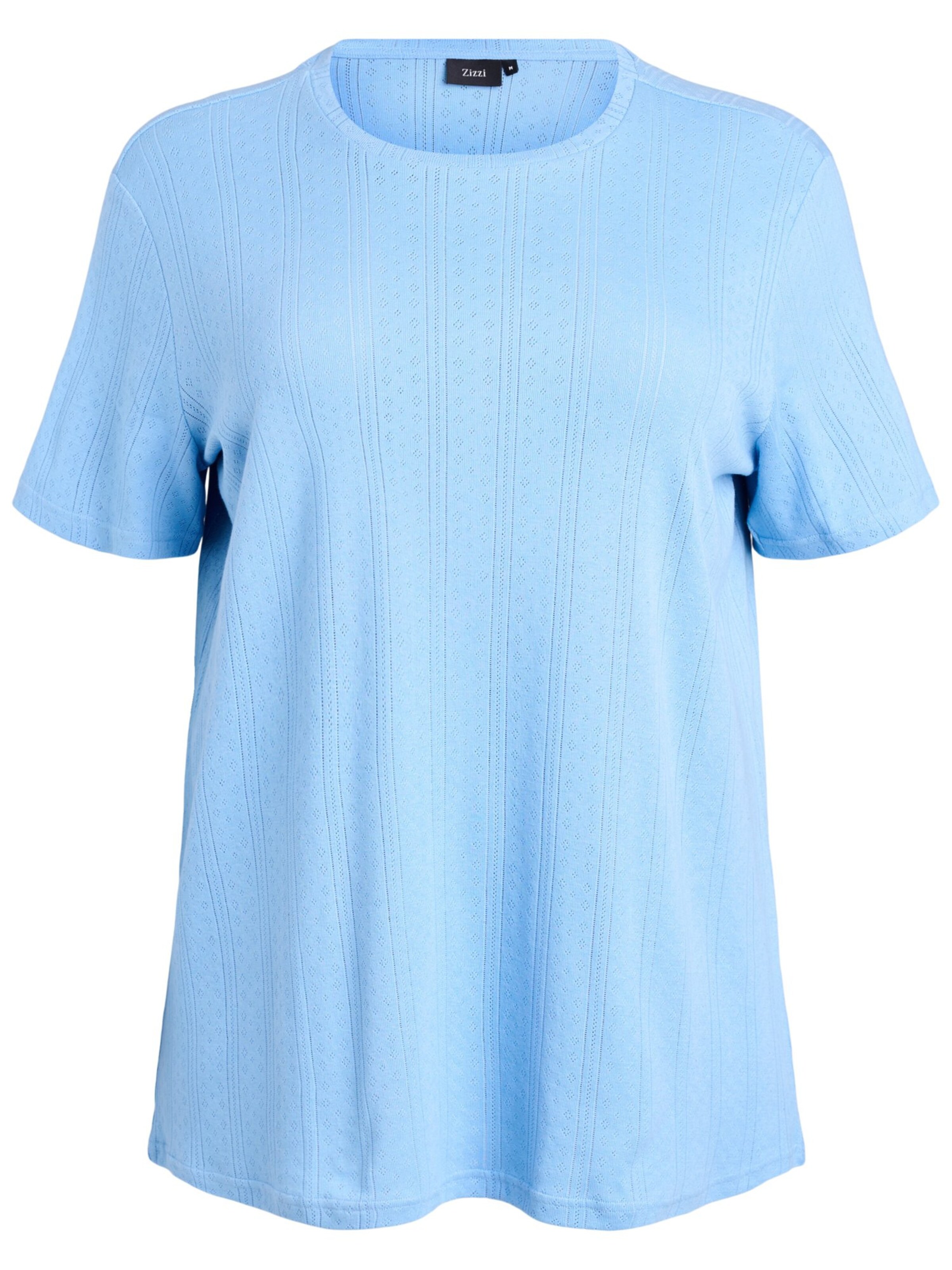 Maglietta 'Mmia' di Zizzi in blu: frontale