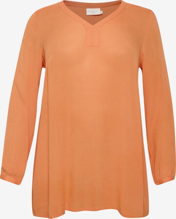 KAFFE CURVE Tunic in Orange: front