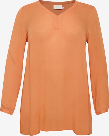 KAFFE CURVE Tunic in Orange: front