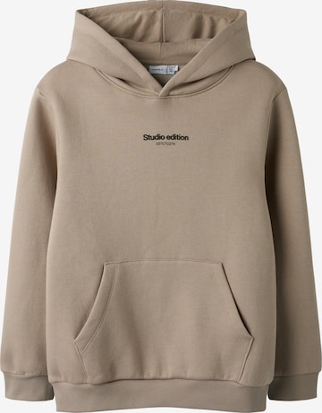 NAME IT Sweatshirt 'Brody' i beige: framsida