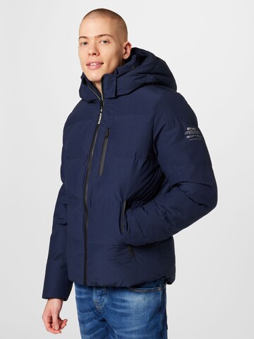 ECOALF Winterjas 'BAZON' in Blauw: voorkant