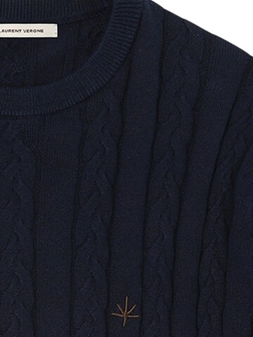 Laurent Vergne Sweater 'Sorbonne - Cable Sweater - Navy' in Blue