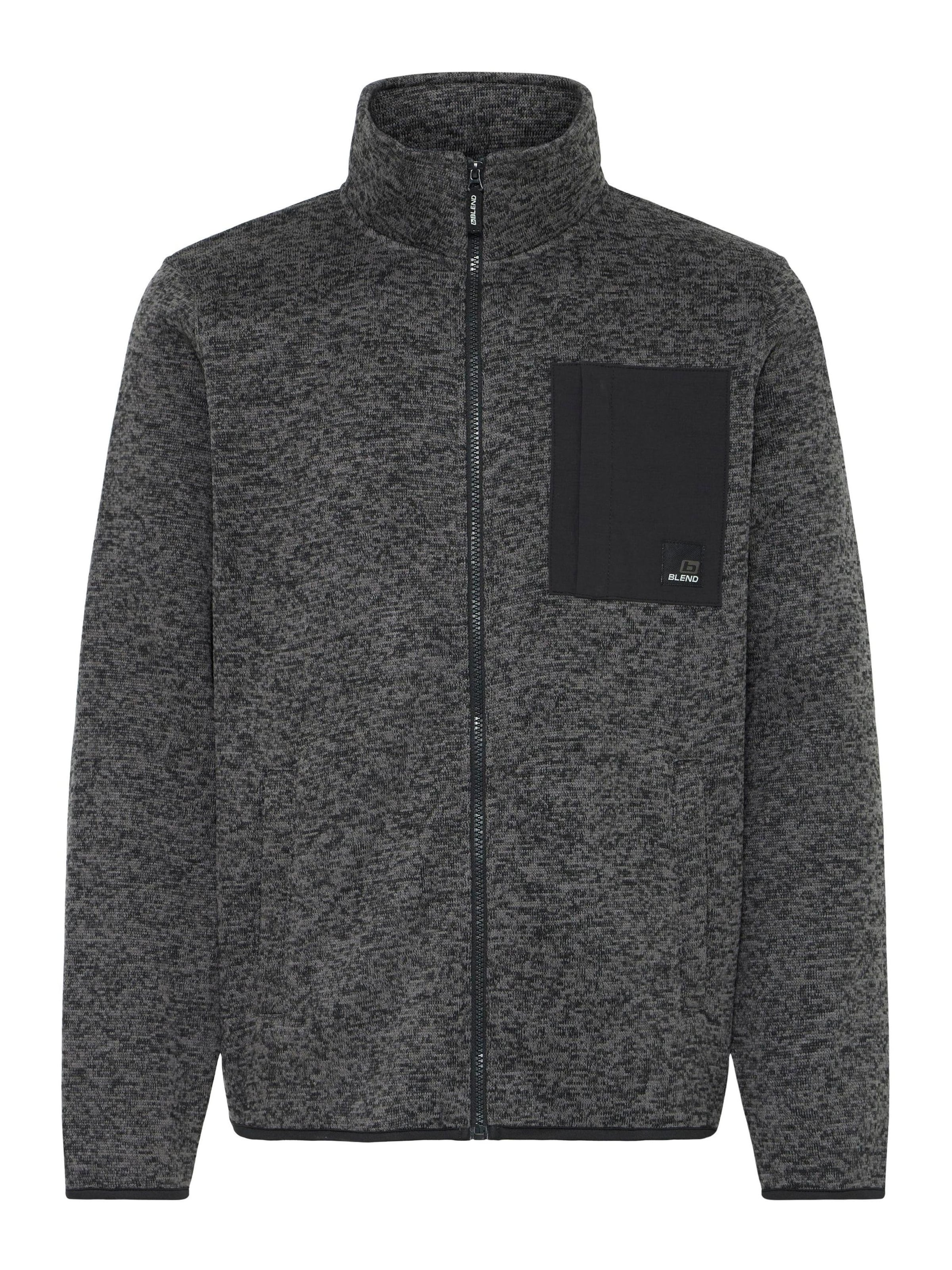 Giacca di pile ' BHMMelfe ' di BLEND in grigio: frontale