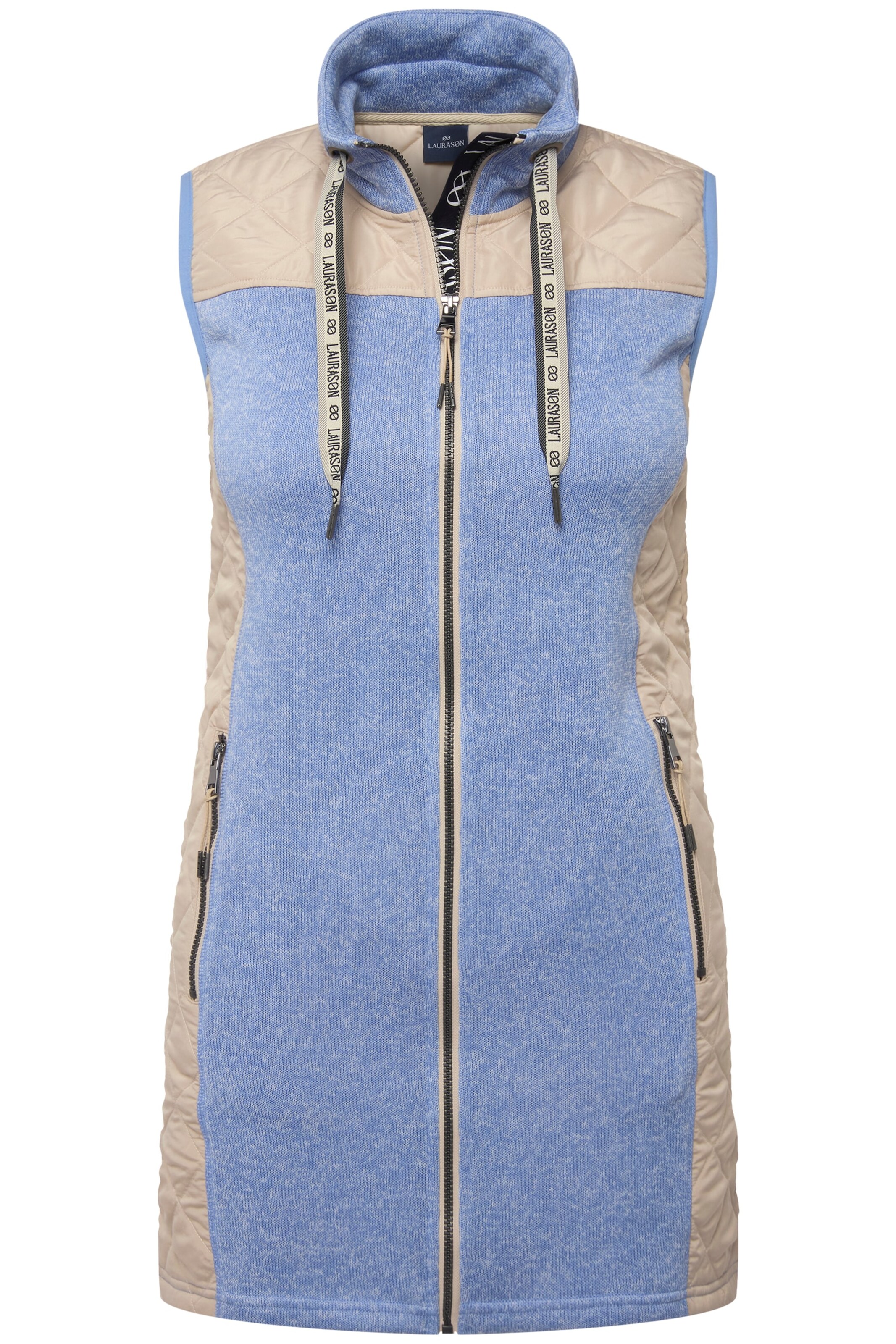 LAURASØN Vest in Blue: front