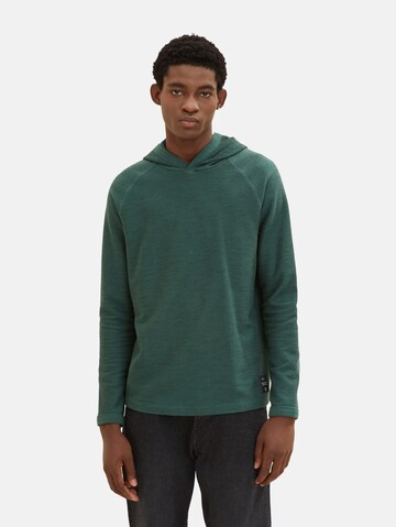 TOM TAILOR DENIM Sweatshirt in Green: front