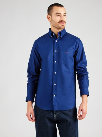 GANT Regular fit Button Up Shirt in Blue: front