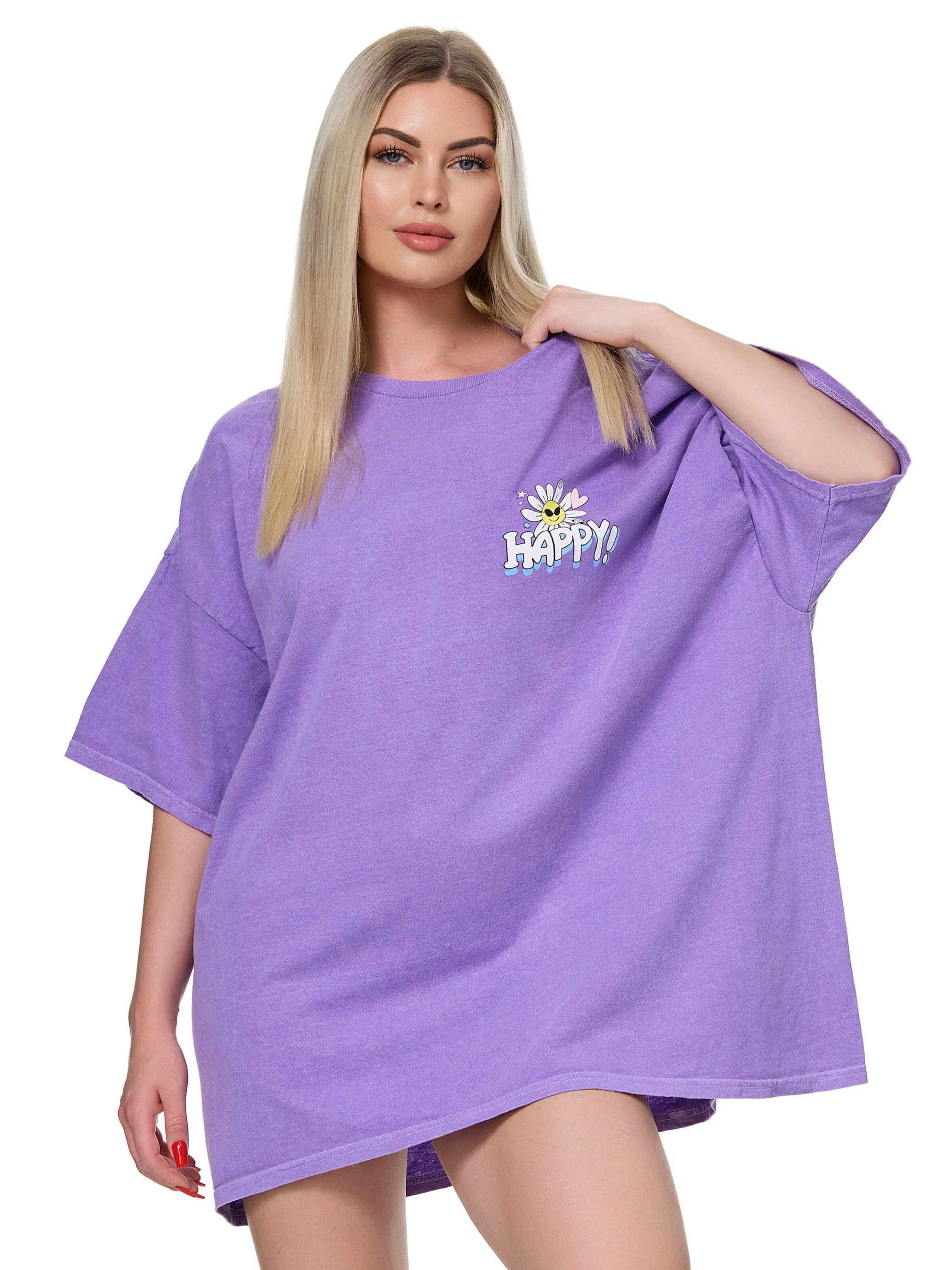 Worldclassca Oversizeshirt‌‌‌ in Lila: Vorderseite