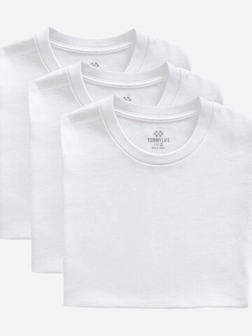 Tommy Life Koszulka 'T-Shirts' w kolorze biały