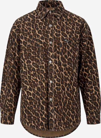 Veste mi-saison faina en marron : devant