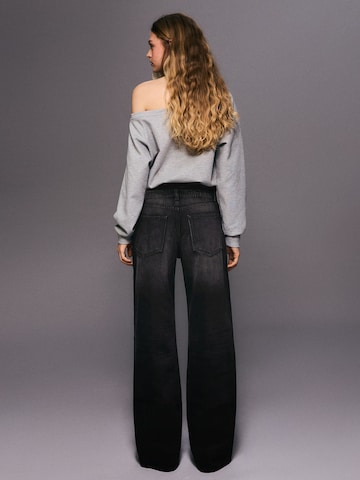 Baggy Jeans de la Bershka pe negru