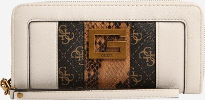 GUESS Wallet 'BLING' in Cream / Brown / Black, Item view