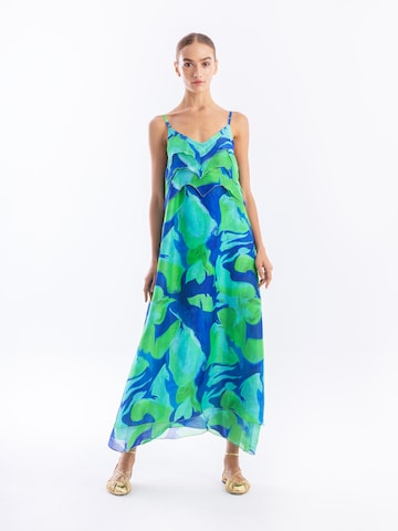 Haris Cotton Jurk 'Haris Cotton' in Blauw