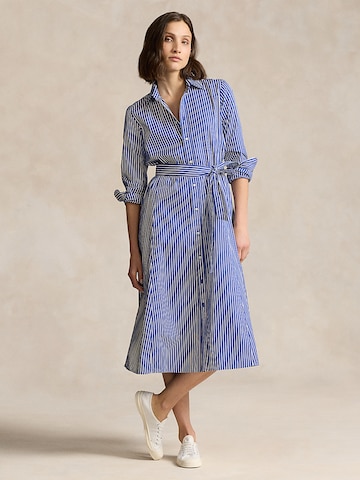 Polo Ralph Lauren - Vestido camisero en azul: frente