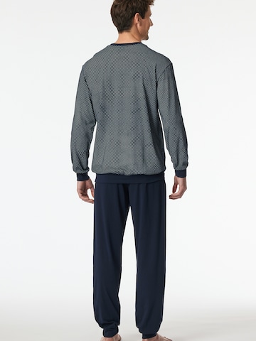 SCHIESSER Pyjama lang ' Comfort Essentials ' in Blauw