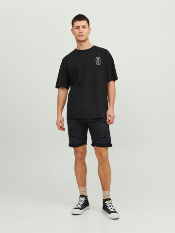 JACK & JONES Regularen Kavbojke 'Rick' | črna barva