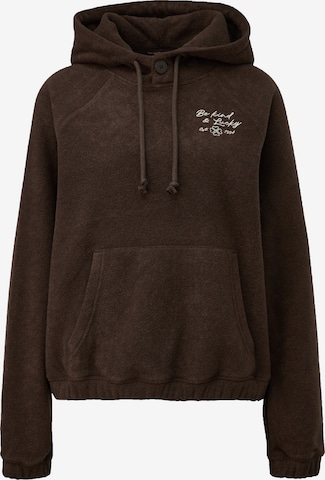 QS Sweatshirt in Bruin: voorkant