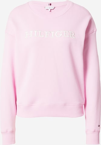 TOMMY HILFIGER Mikina – pink: přední strana