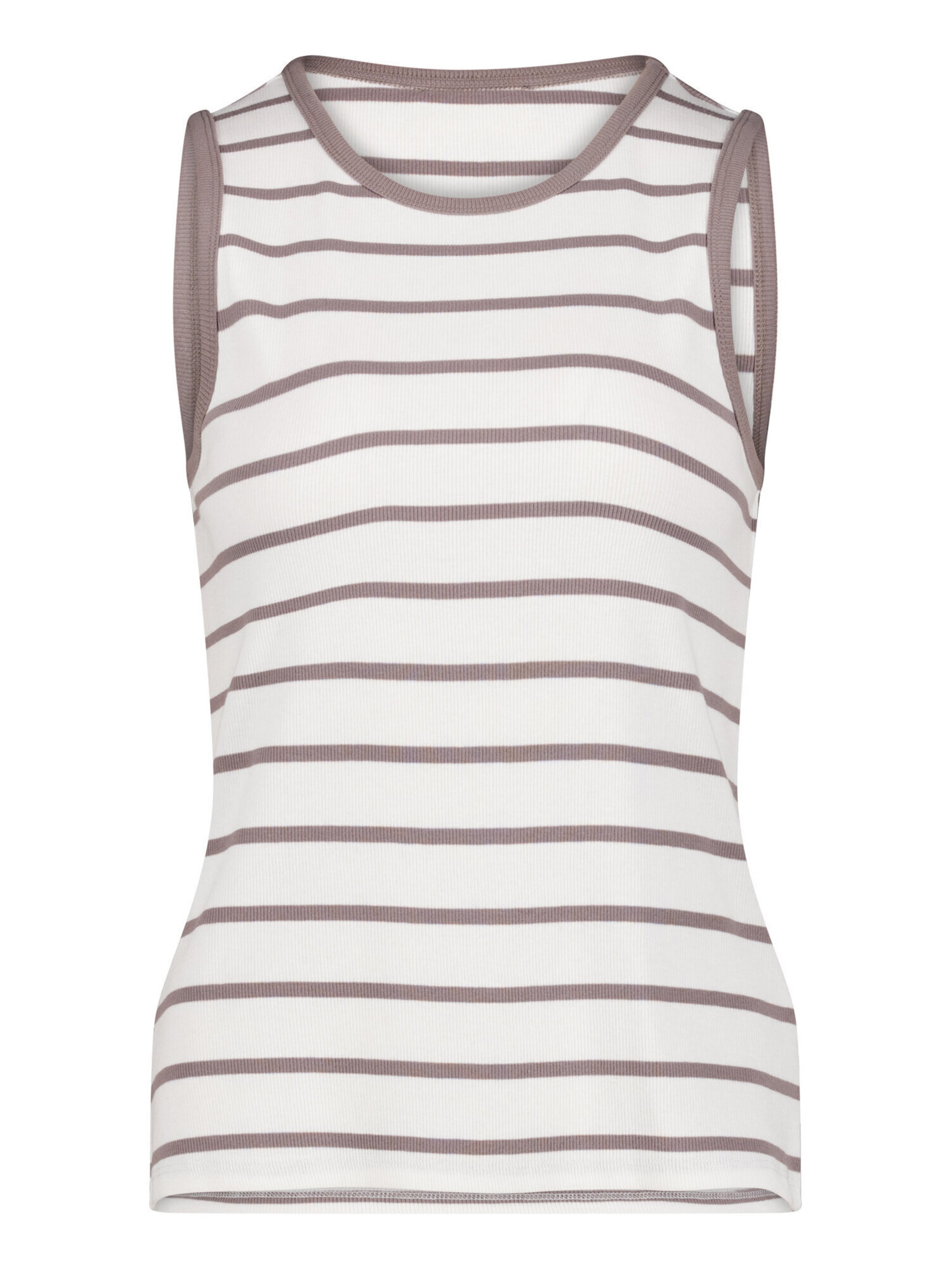 Cartoon Top in Beige: front