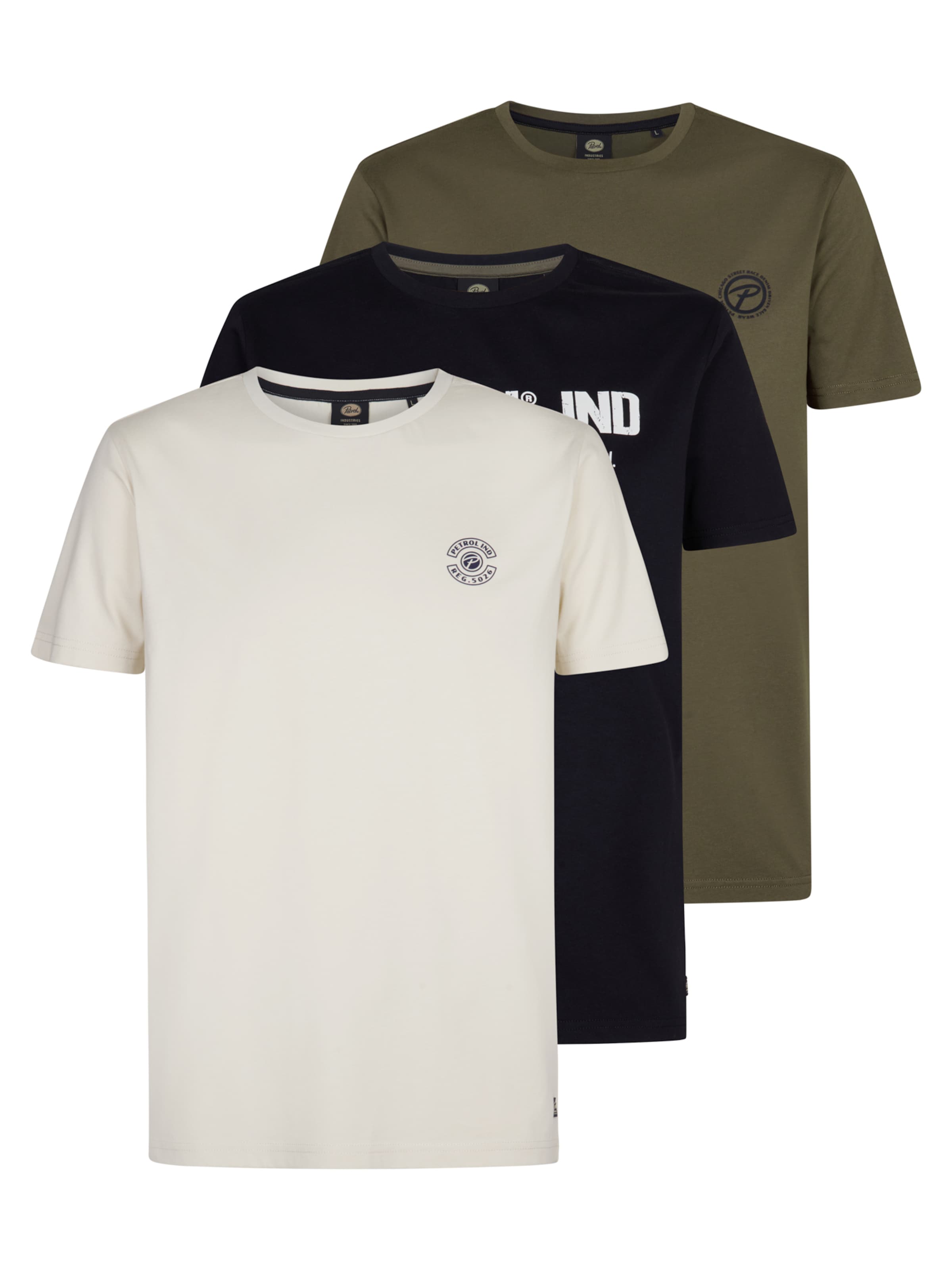 Petrol Industries Tričko 'Cimarron' - Zmiešané farby: predná strana