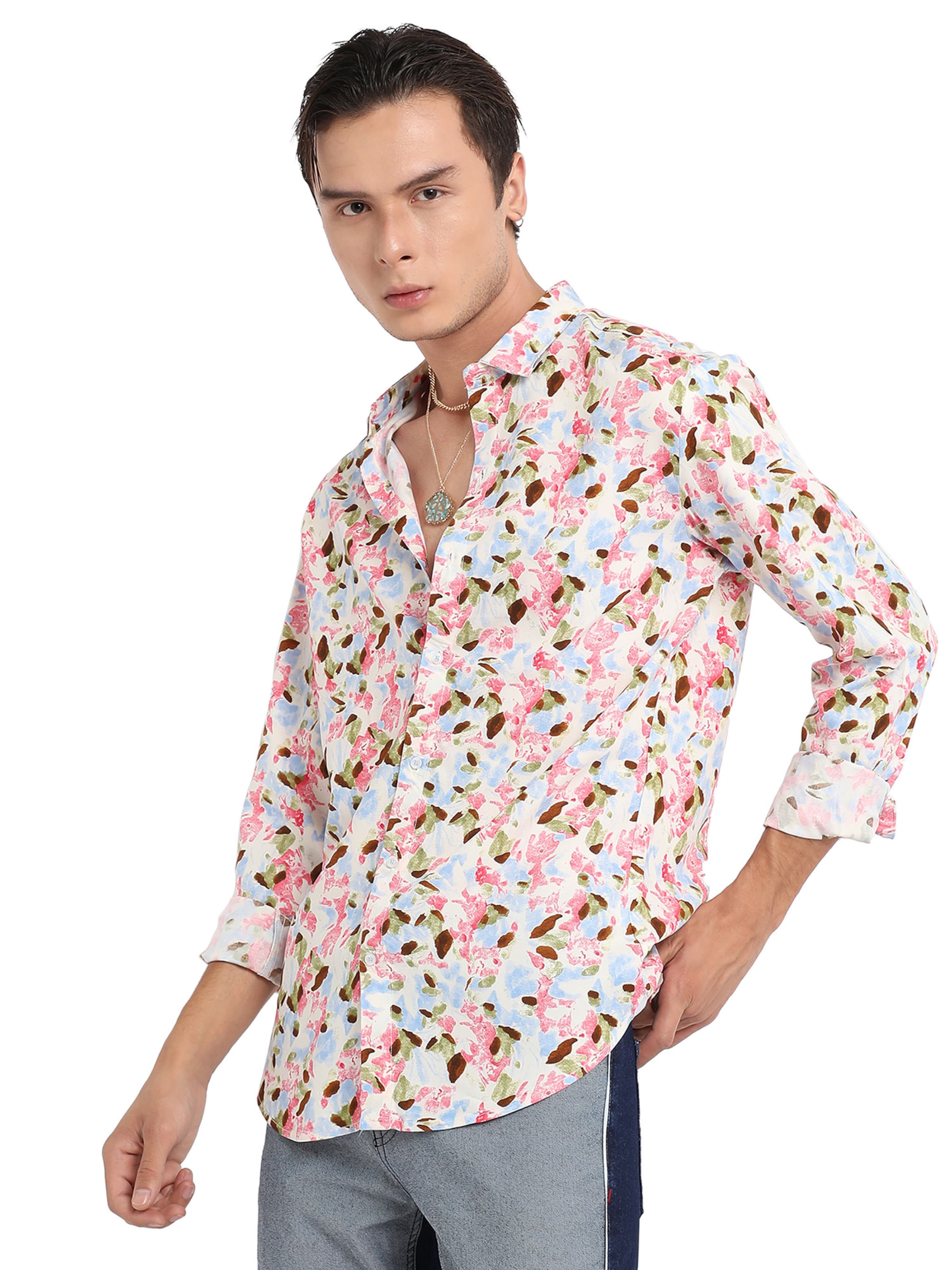 Campus Sutra Rovný strih Košeľa 'Carson' - Zmiešané farby