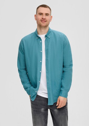 Coupe regular Chemise s.Oliver en bleu : devant
