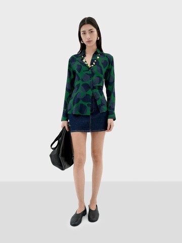 Thinking MU Blouse 'Katha' in Green