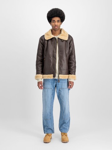 ALPHA INDUSTRIES Übergangsjacke 'B3 FL' in Braun