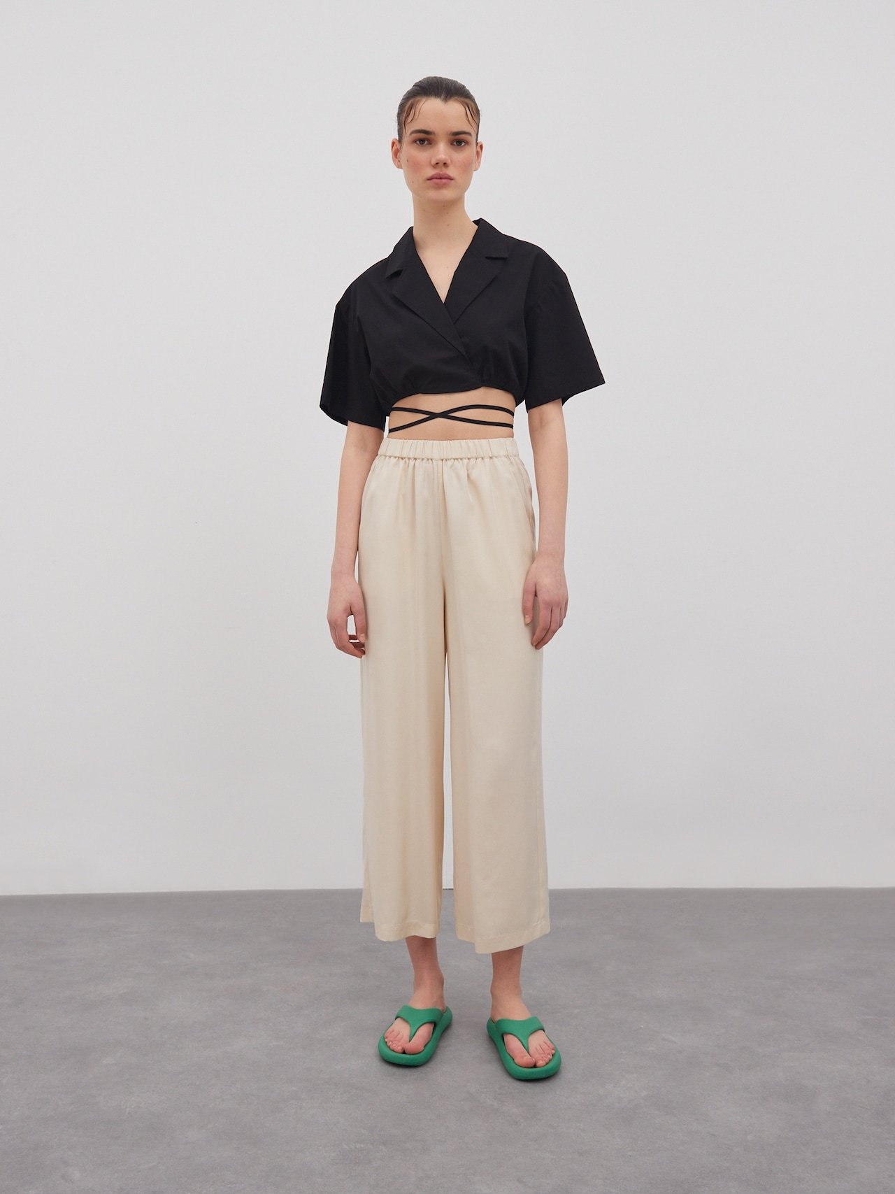 EDITED Producten Broek 'Nona' Lichtbeige