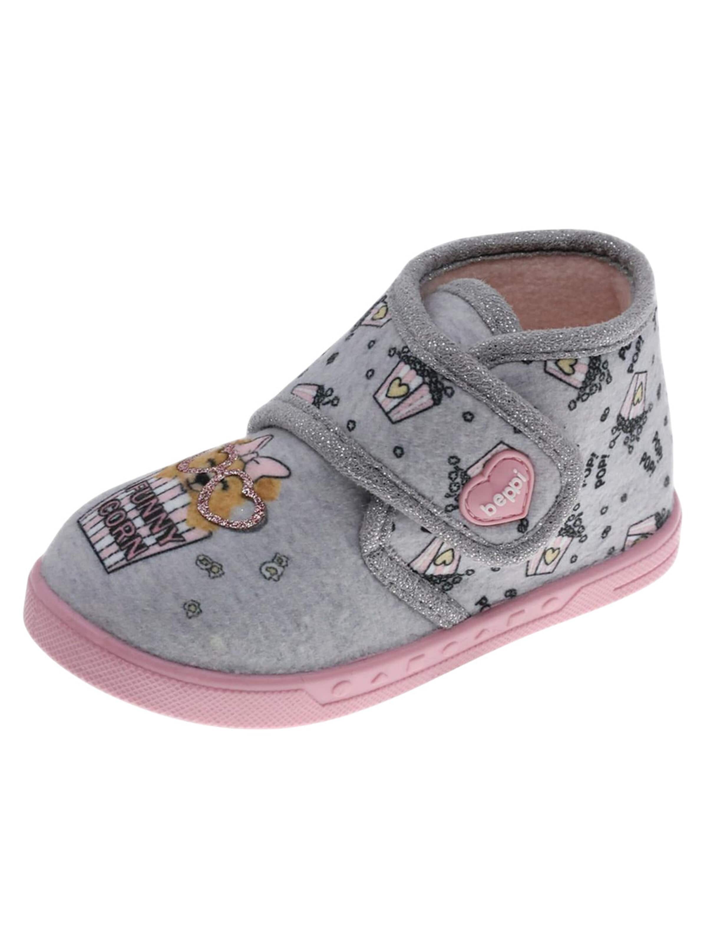 Ciabatta 'Indoor Shoe' di Beppi in grigio: frontale