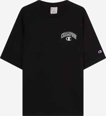 juoda Champion Authentic Athletic Apparel Marškinėliai: priekis