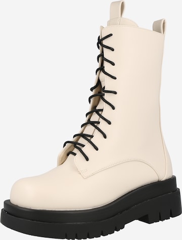 Raid Lace-Up Ankle Boots 'RAVINE' in White: front