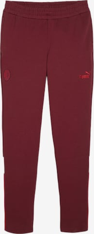 PUMA Regular Workout Pants in Red: front