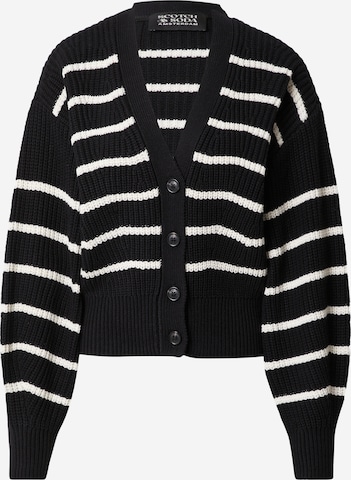 SCOTCH & SODA Knit cardigan in Black: front