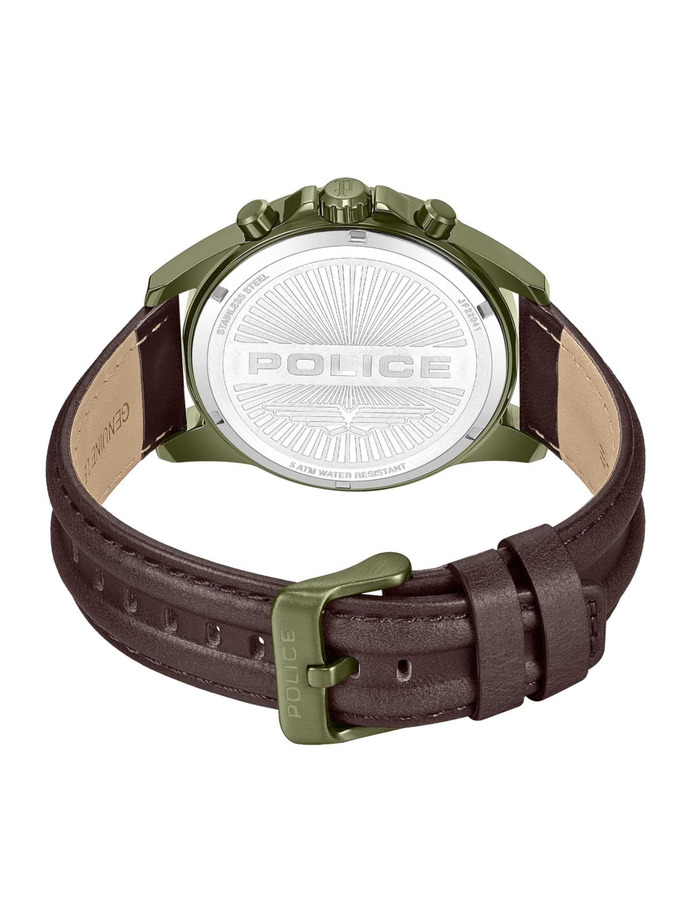 Montre à affichage analogique POLICE en vert