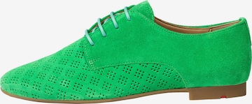 LLOYD Lace-Up Shoes in Green: front