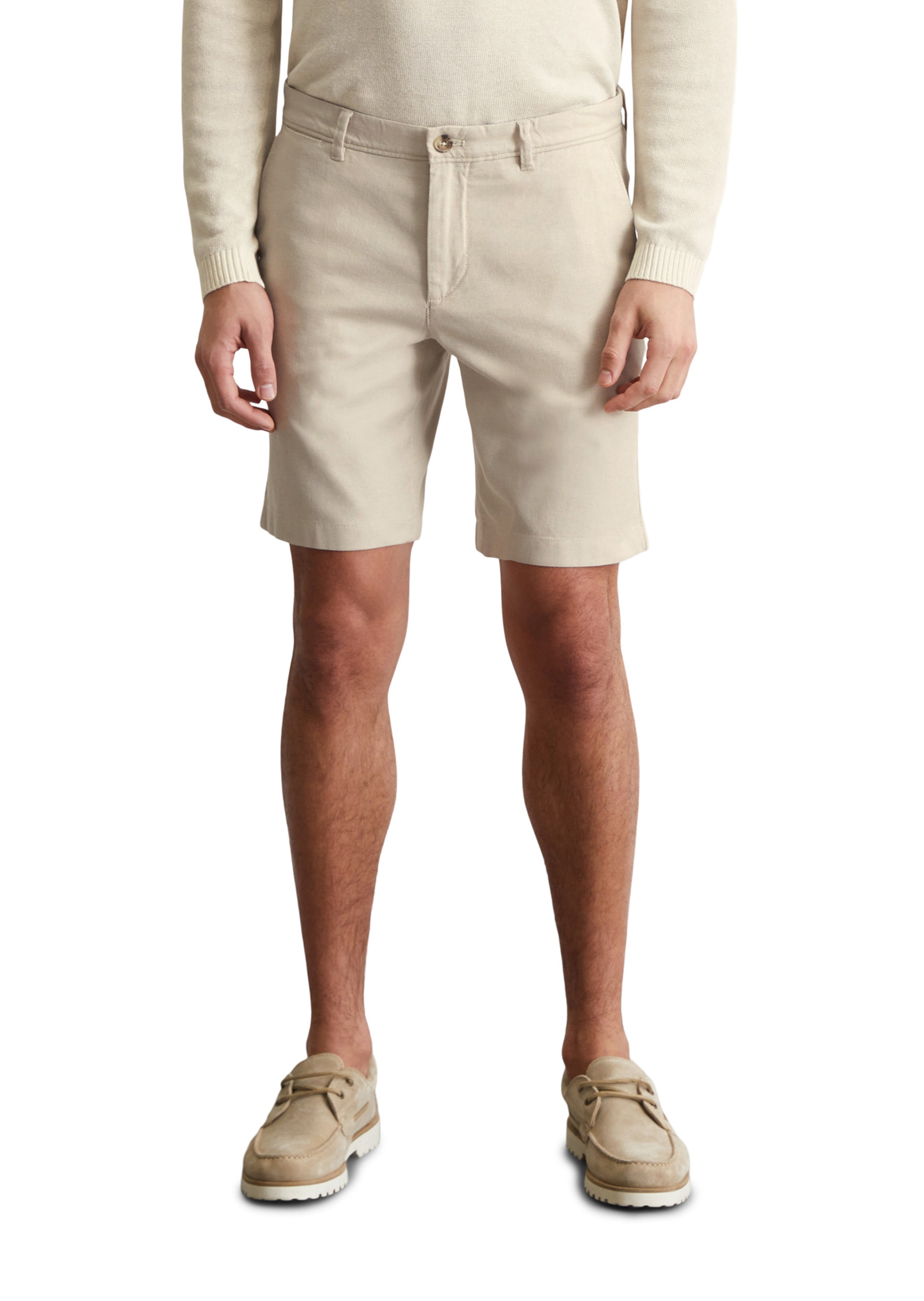 Marc O'Polo Slimfit Broek 'Salo' in Beige: voorkant