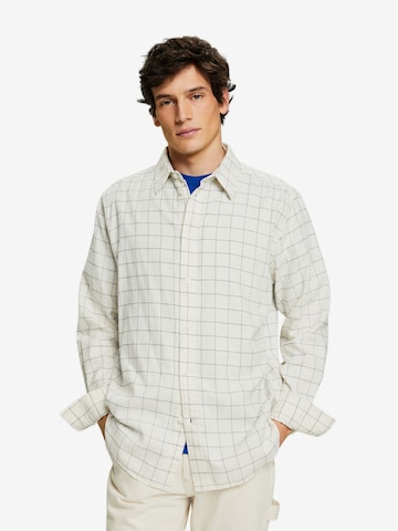 ESPRIT Regular fit Button Up Shirt in White: front