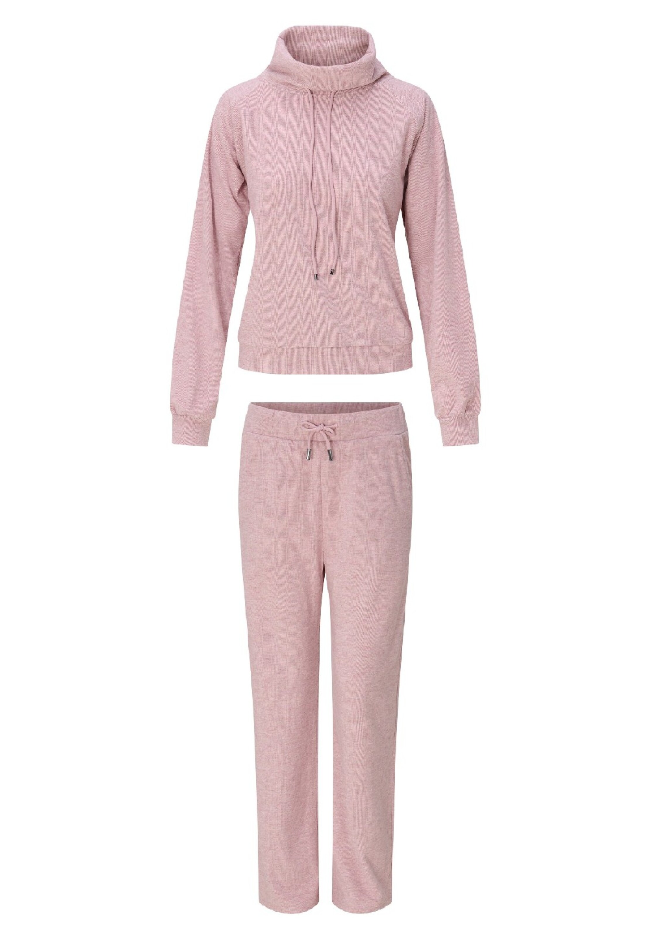 LingaDore Hausanzug in Pink: Vorderseite