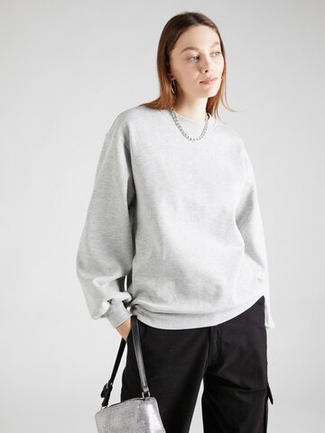 Gina Tricot Sweatshirt 'Rhinestone' i grå: forside