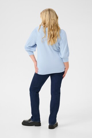 KAFFE CURVE Pullover 'Loni' in Blau
