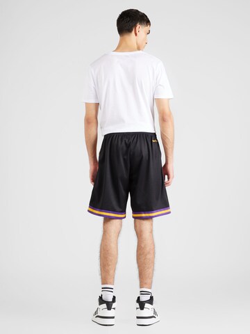 Mitchell & Ness Regular Спортен панталон 'NBA LAKERS' в черно