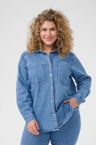 KAFFE CURVE Shirts 'Reeca' i blå: forside