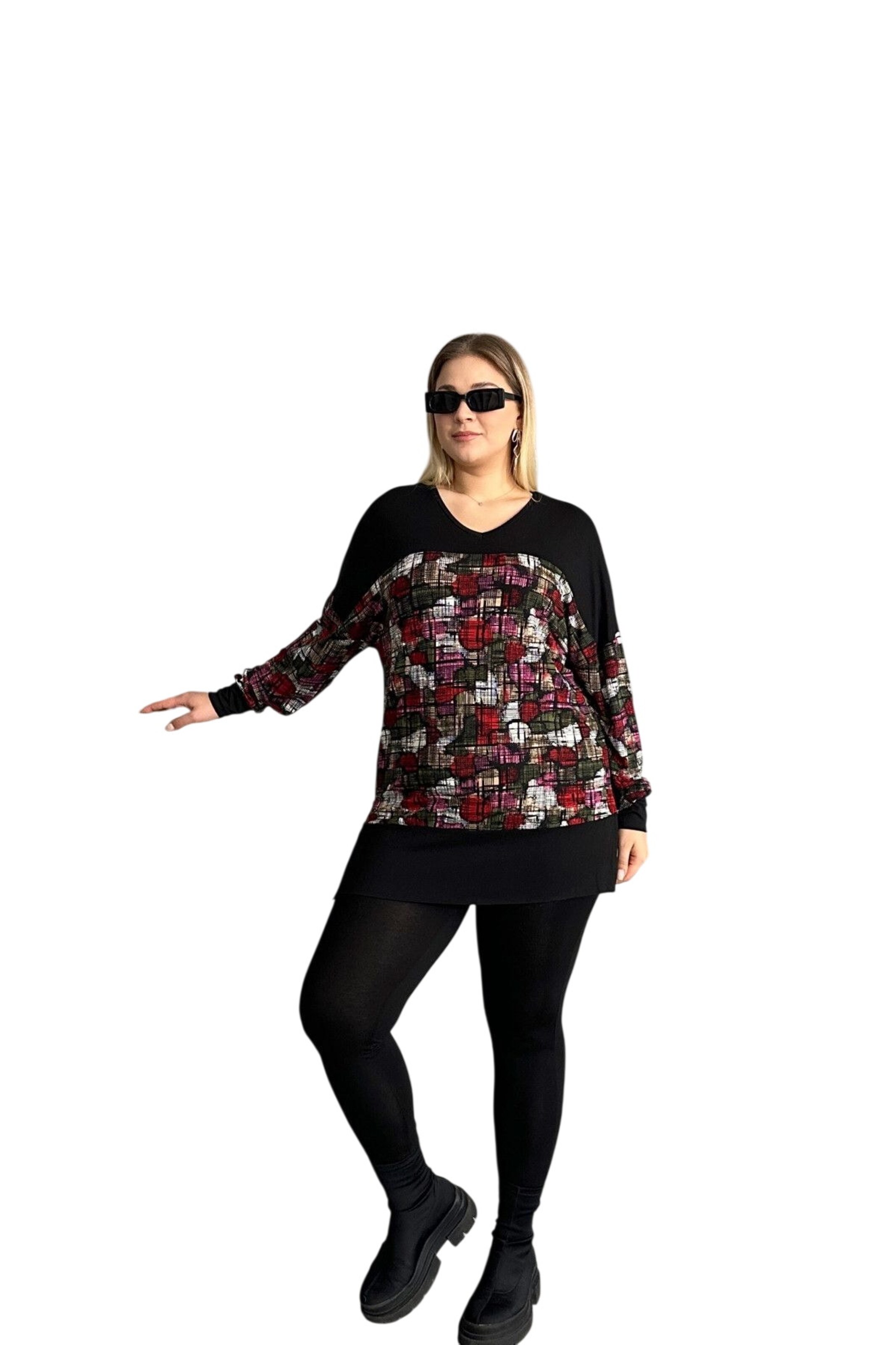 Stil Diva Blouse in Zwart: voorkant