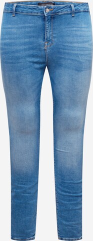 ONLY Carmakoma Skinny Jeggings 'Huba' in Blauw: voorkant