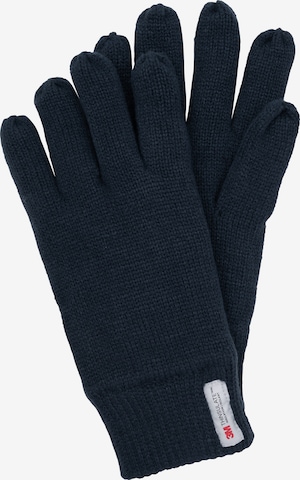 INDICODE JEANS Full Finger Gloves 'Jason' in Blue: front