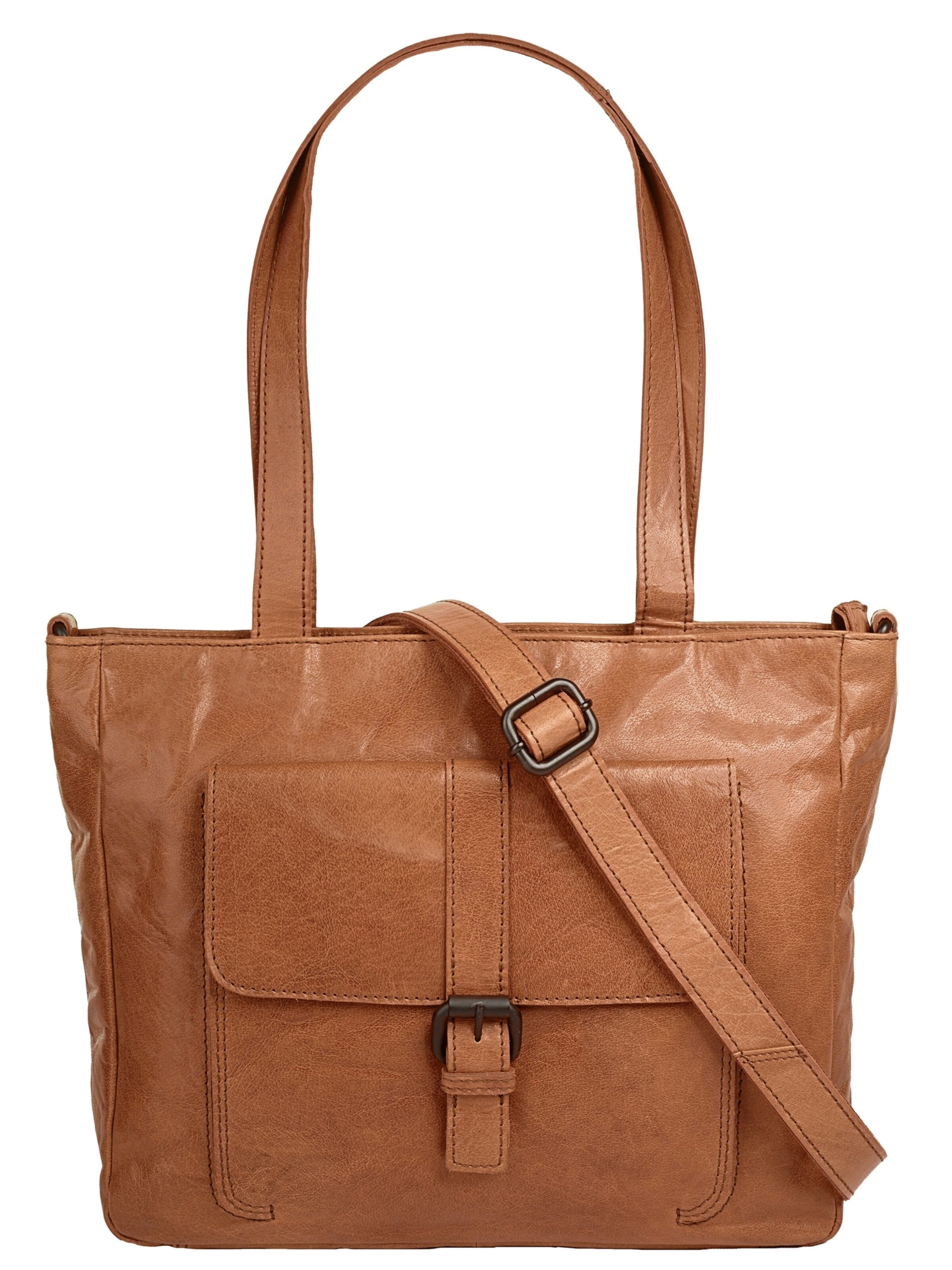 Cabas Spikes & Sparrow en marron : devant